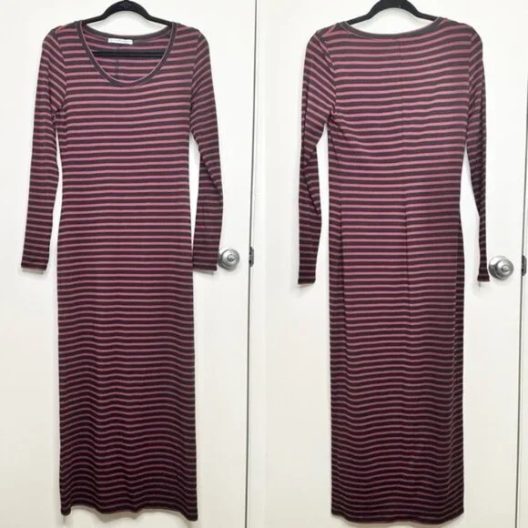 Peruvian Connection Andover Striped Long Sleeve Maxi Dress - Picture 2 of 7